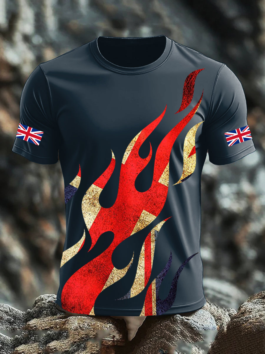 Men's UK Flag Printed T-shirt