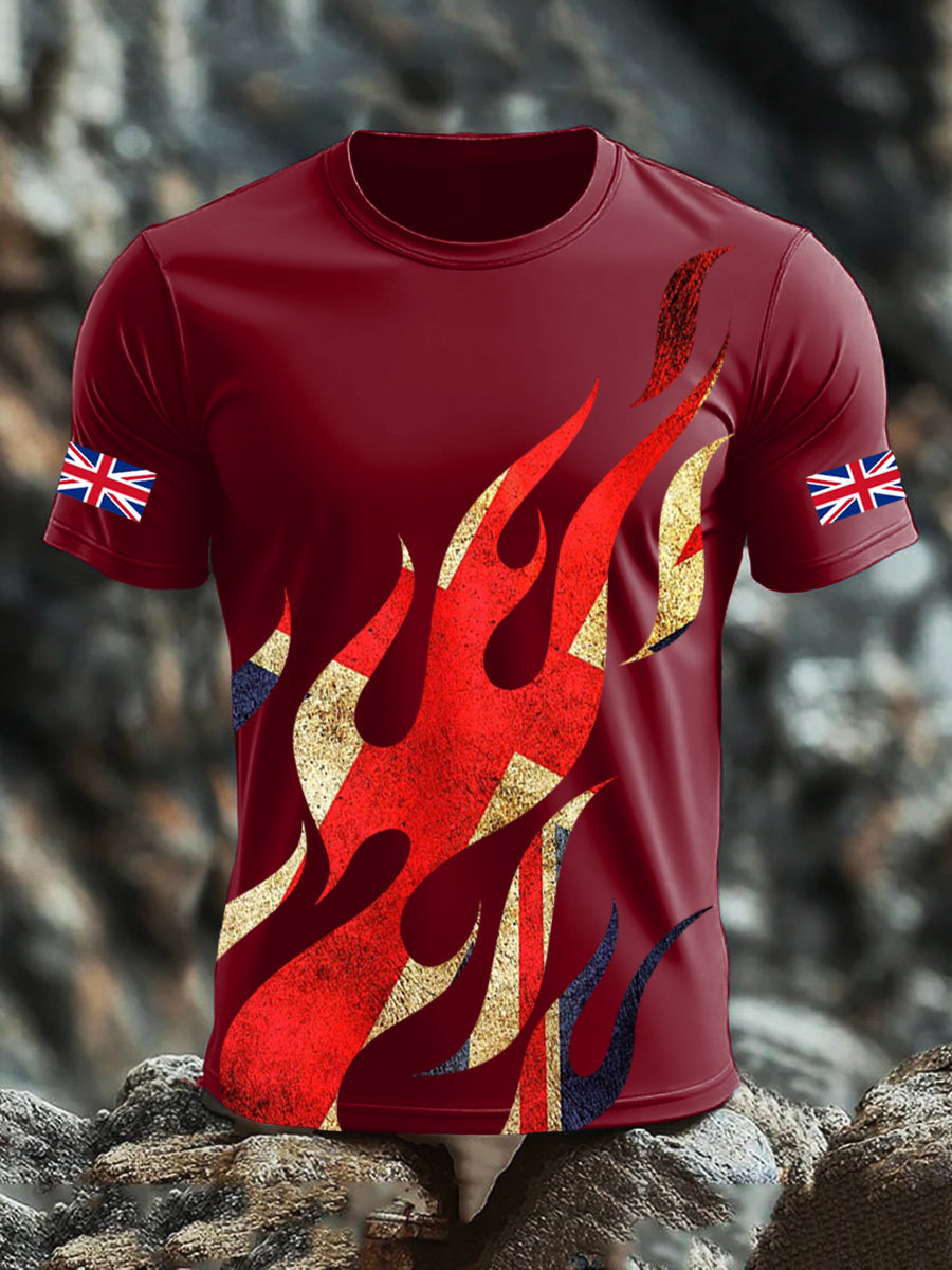 Men's UK Flag Printed T-shirt