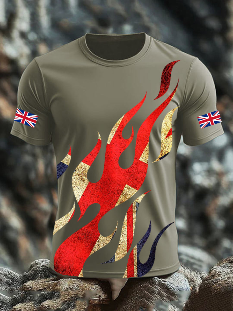 Men's UK Flag Printed T-shirt