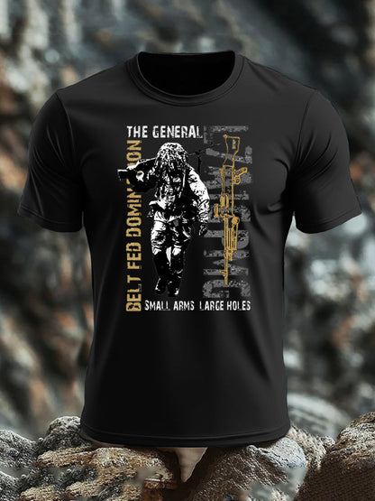 Men's British Veteran imitation cotton short-sleeved T-shirt