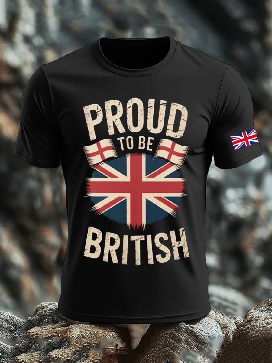 Men's UK Flag Printed T-shirt