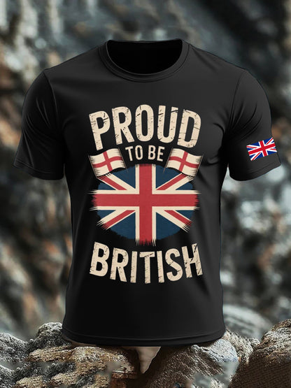 Men's UK Flag Printed T-shirt
