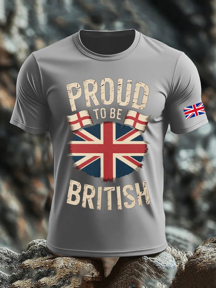 Men's UK Flag Printed T-shirt