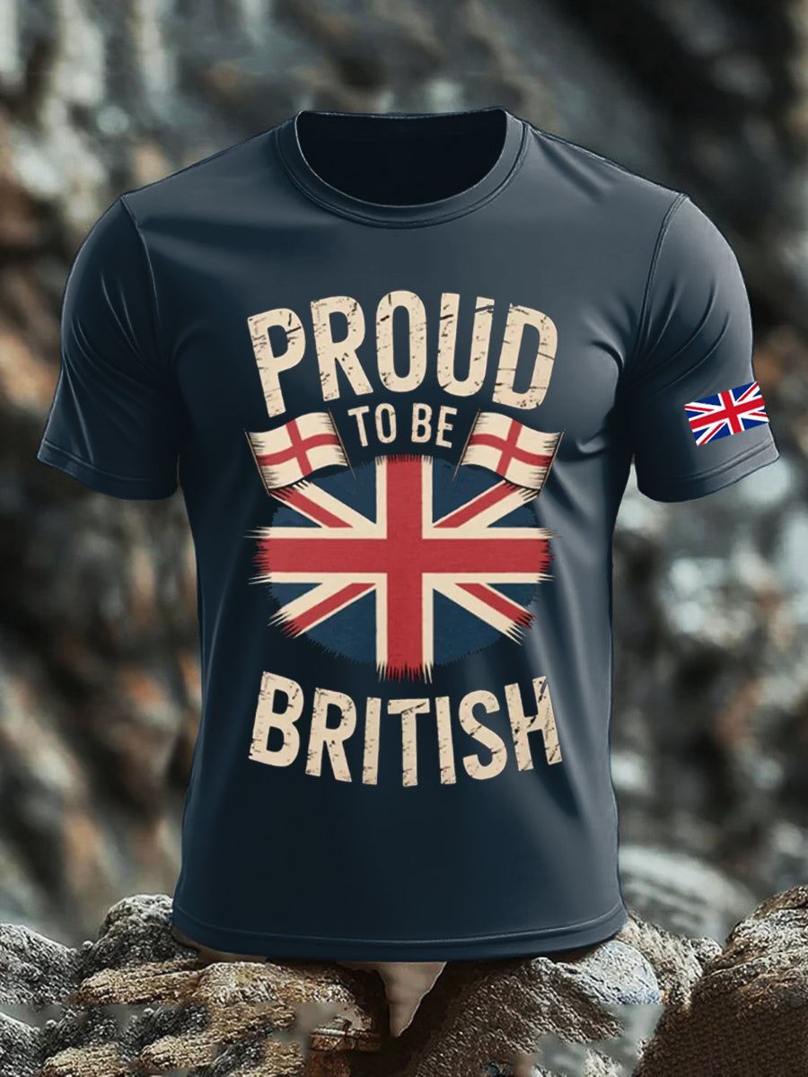 Men's UK Flag Printed T-shirt