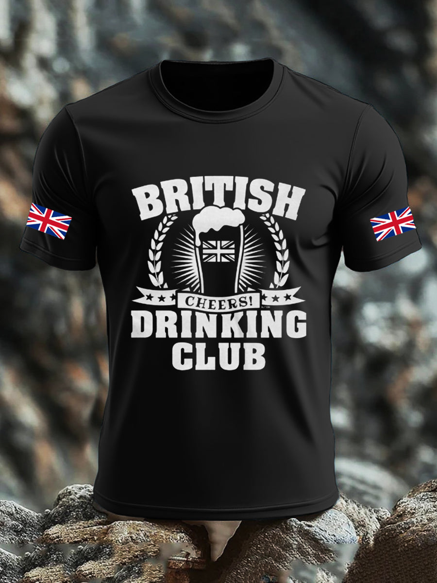 Men's UK Flag Liquor Printed T-shirt