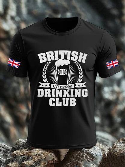Men's UK Flag Liquor Printed T-shirt