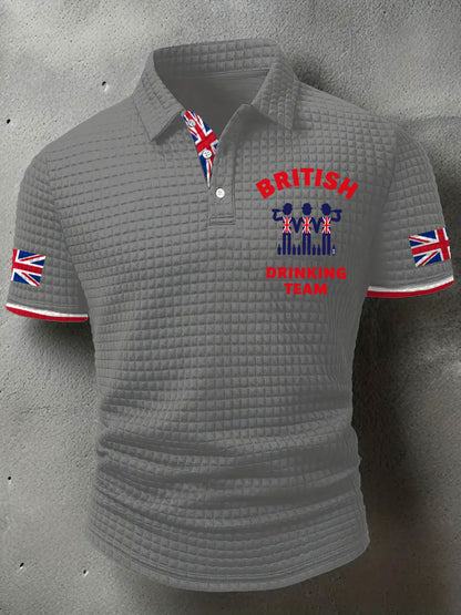 Men's British Drinking Team Printed Casual Tops
