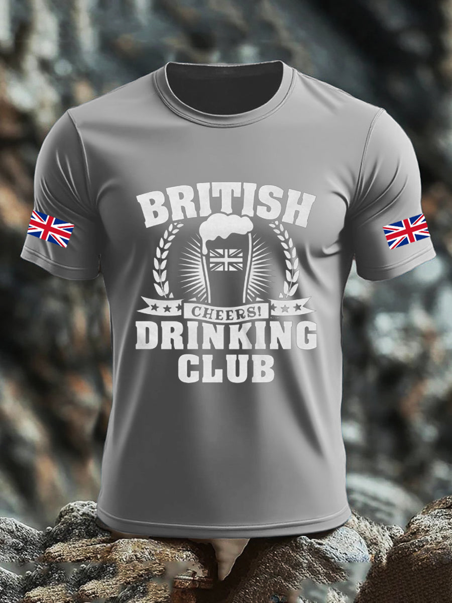Men's UK Flag Liquor Printed T-shirt