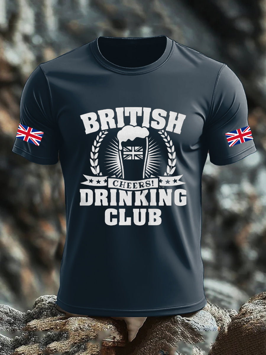 Men's UK Flag Liquor Printed T-shirt