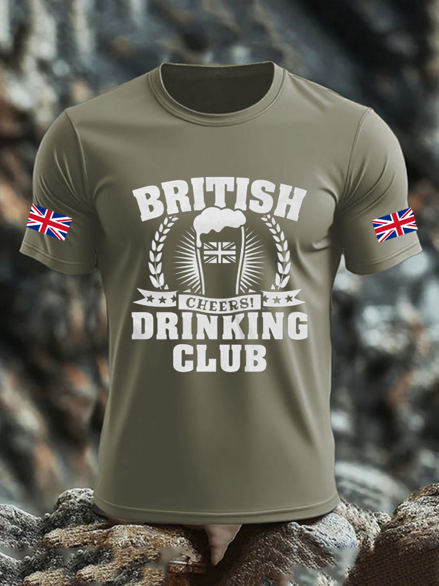 Men's UK Flag Liquor Printed T-shirt