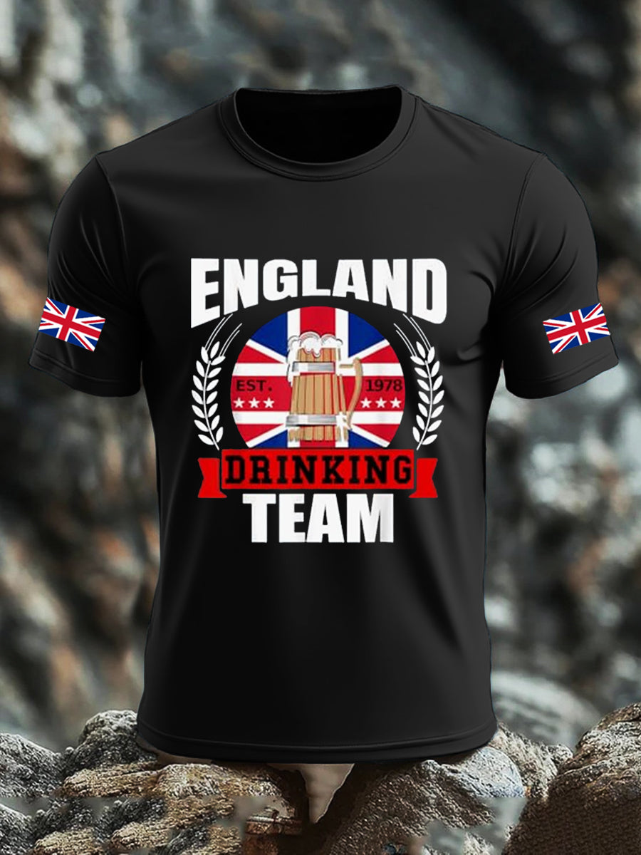 Men's UK Flag Liquor Printed T-shirt