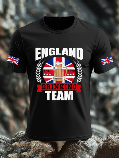 Men's UK Flag Liquor Printed T-shirt