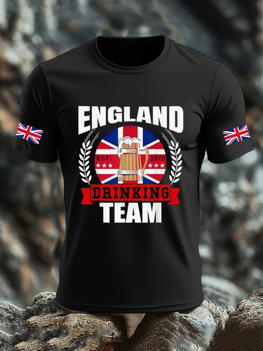 Men's UK Flag Liquor Printed T-shirt
