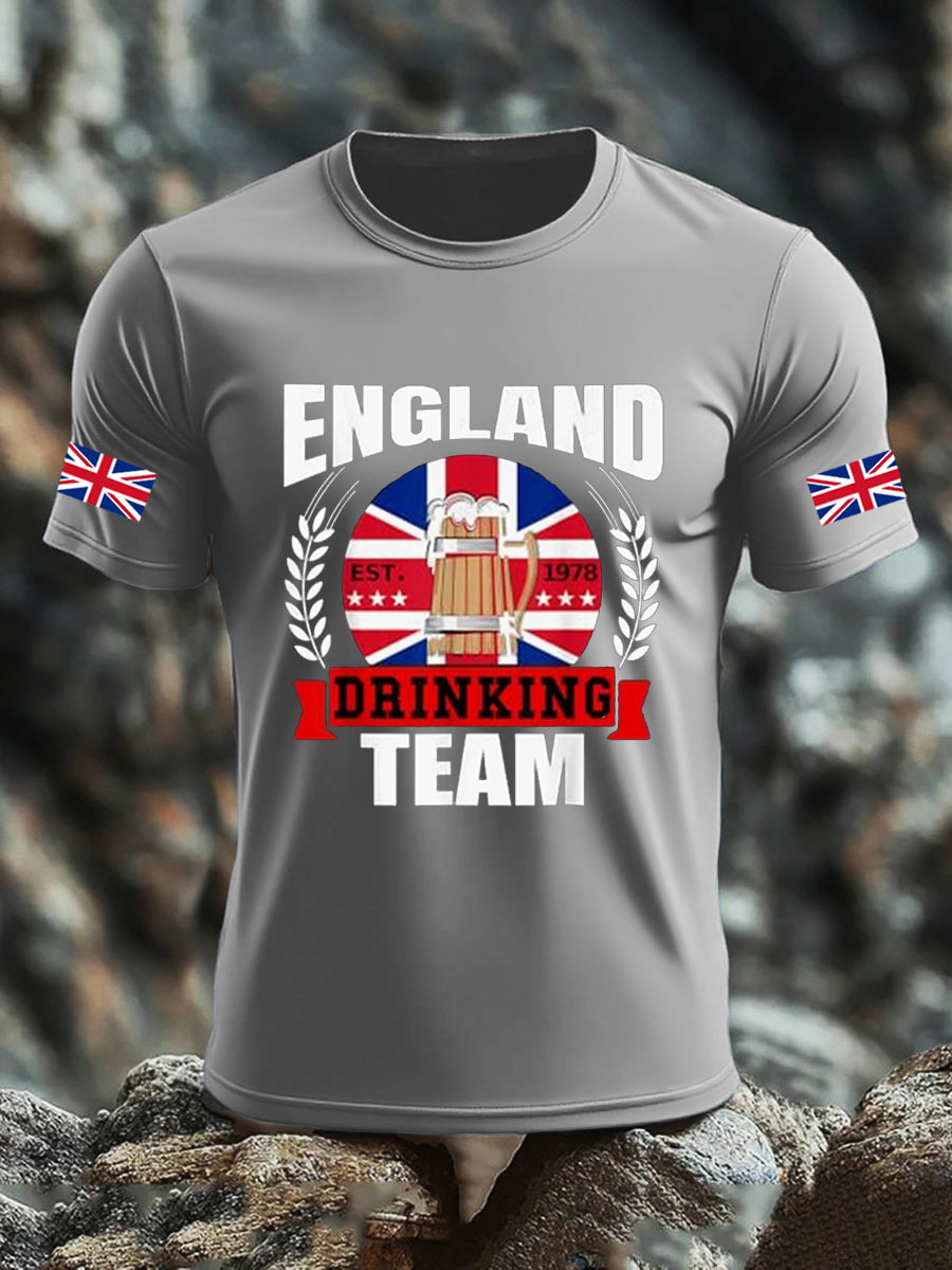 Men's UK Flag Liquor Printed T-shirt