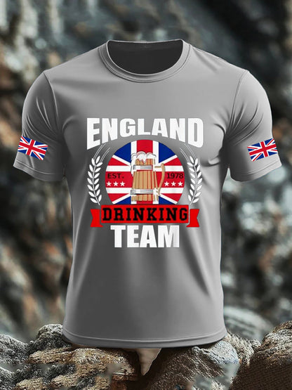 Men's UK Flag Liquor Printed T-shirt