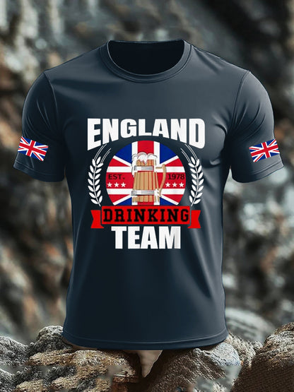 Men's UK Flag Liquor Printed T-shirt