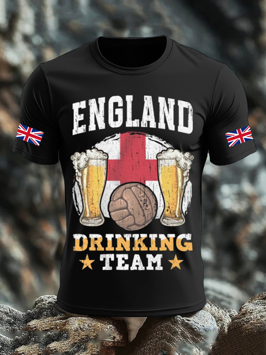 Men's UK Flag Liquor Printed T-shirt