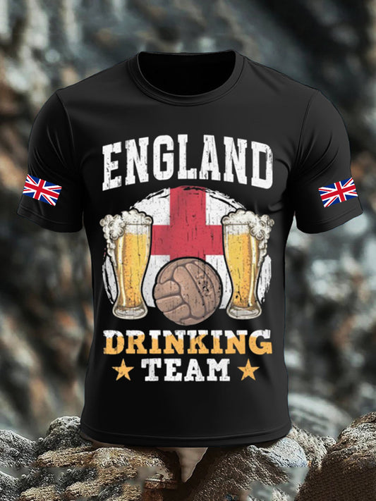 Men's UK Flag Liquor Printed T-shirt
