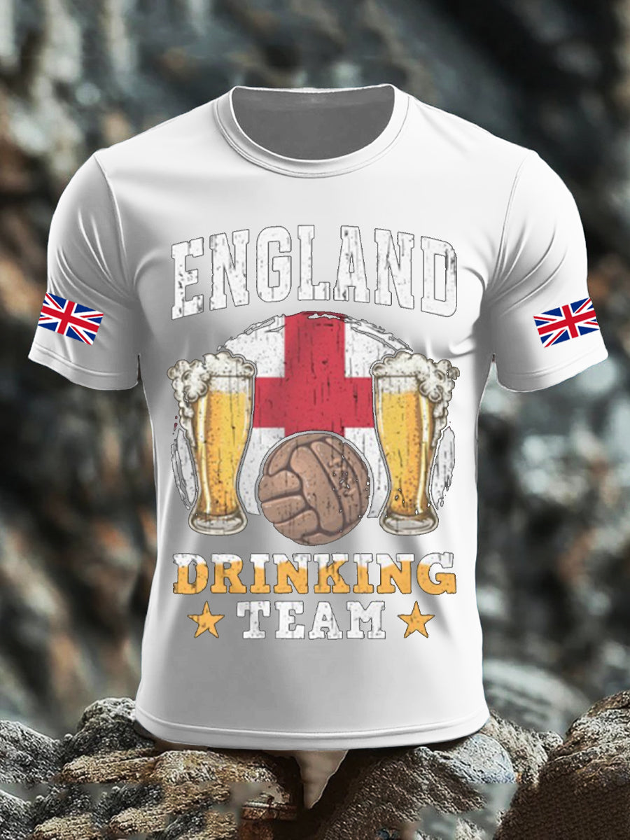 Men's UK Flag Liquor Printed T-shirt