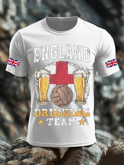 Men's UK Flag Liquor Printed T-shirt