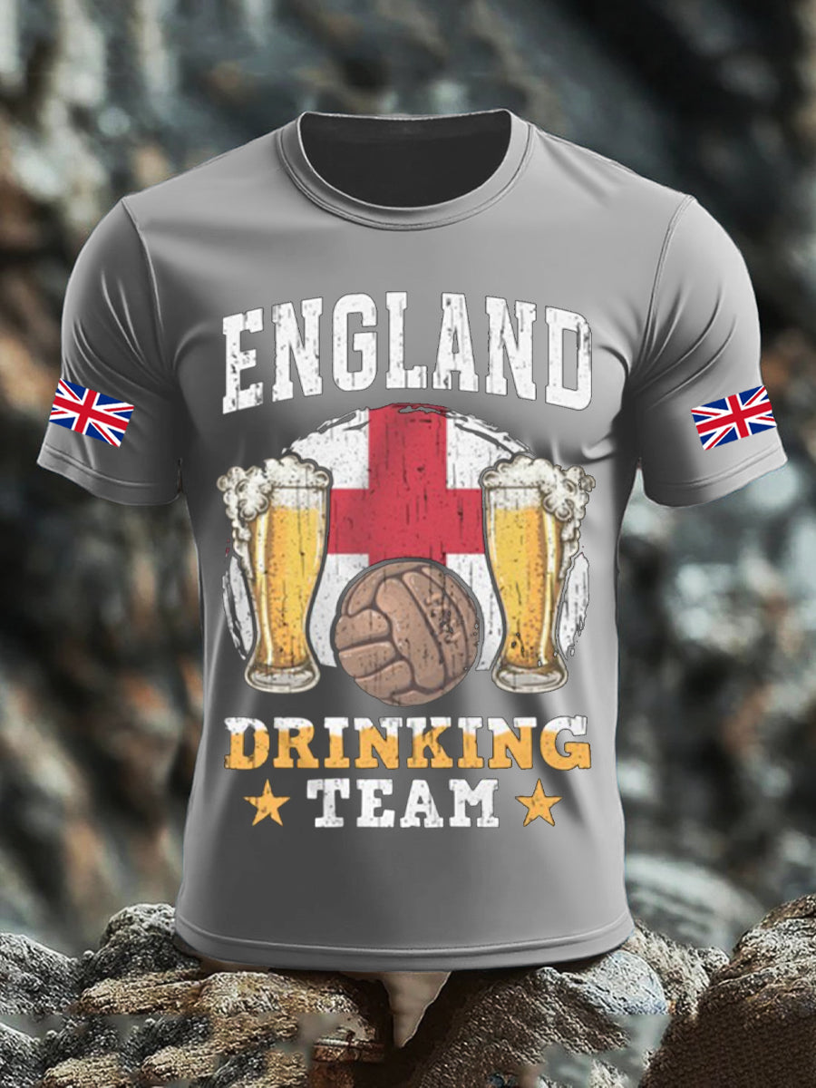 Men's UK Flag Liquor Printed T-shirt