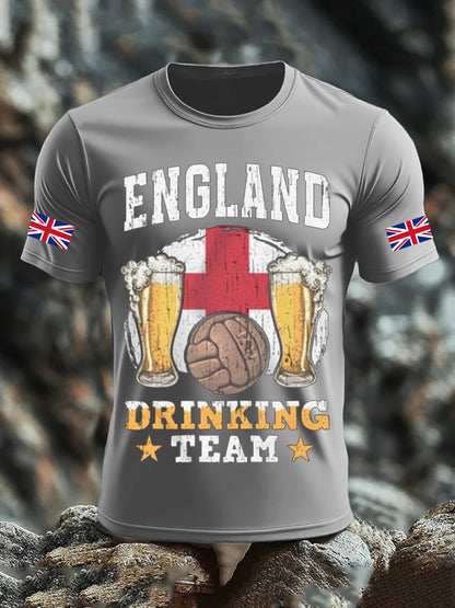 Men's UK Flag Liquor Printed T-shirt