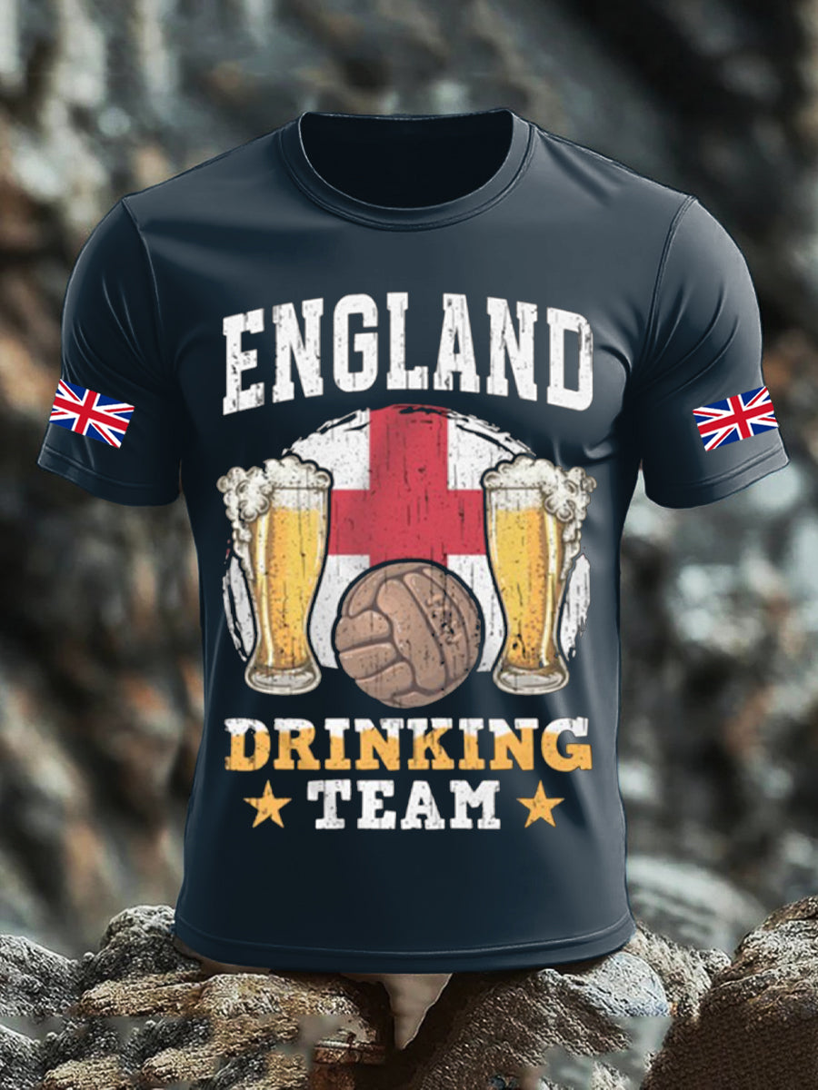 Men's UK Flag Liquor Printed T-shirt