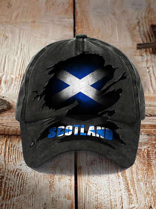 Unisex Scotland Flag Proud The Brave Printed Hat