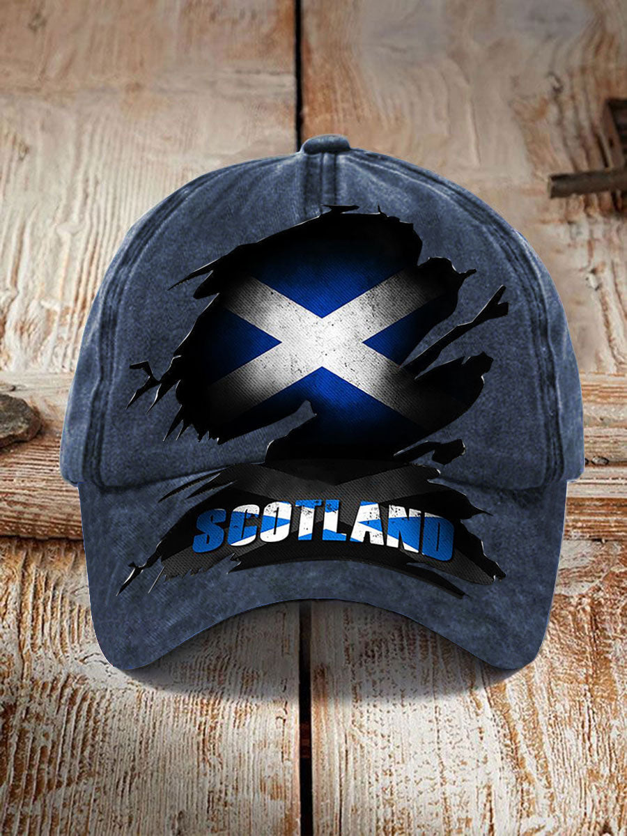 Unisex Scotland Flag Proud The Brave Printed Hat