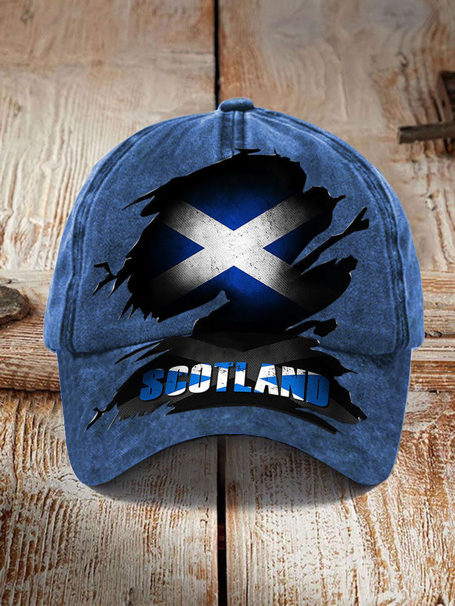 Unisex Scotland Flag Proud The Brave Printed Hat
