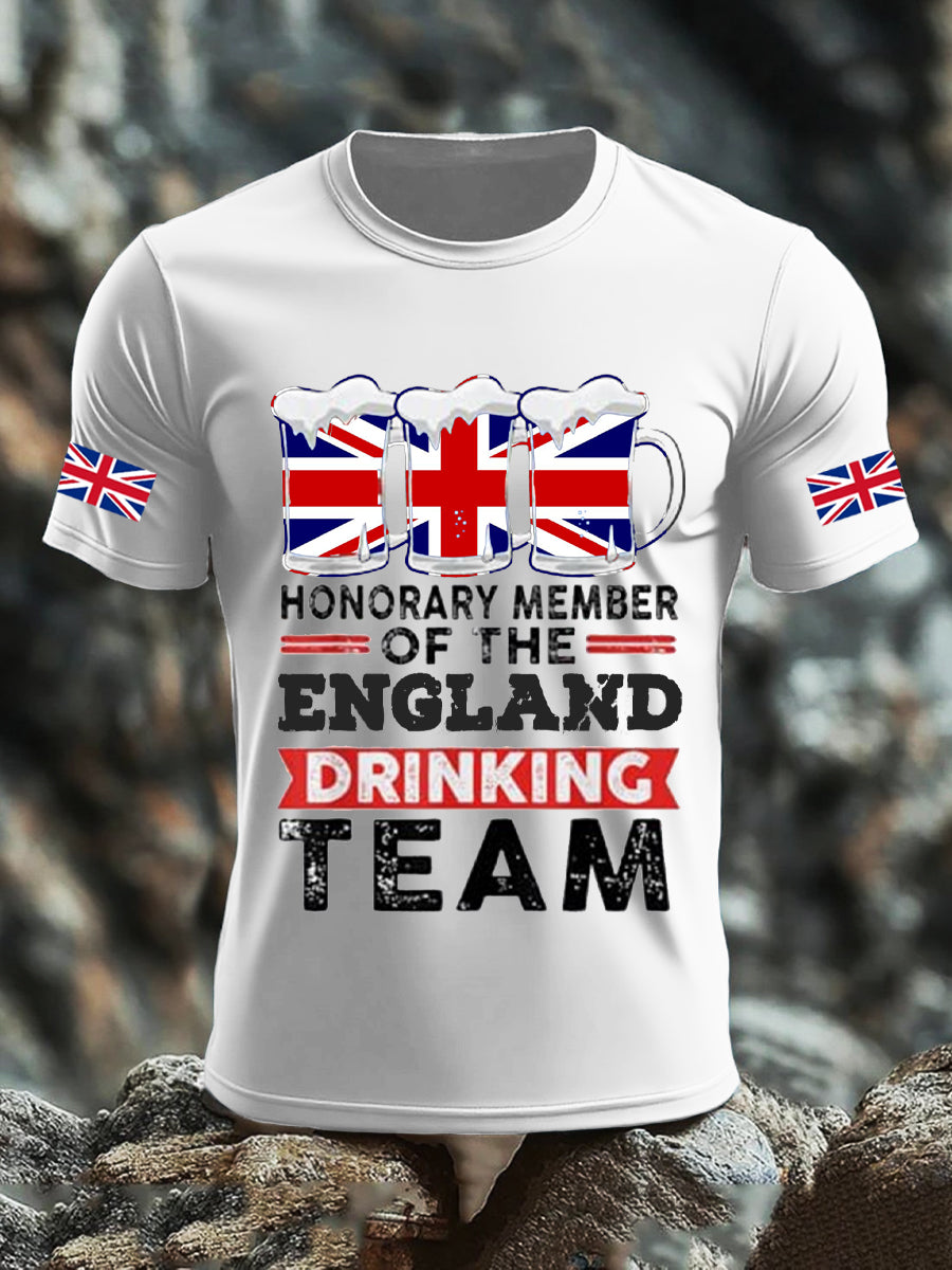 Men's UK Flag Liquor Printed T-shirt