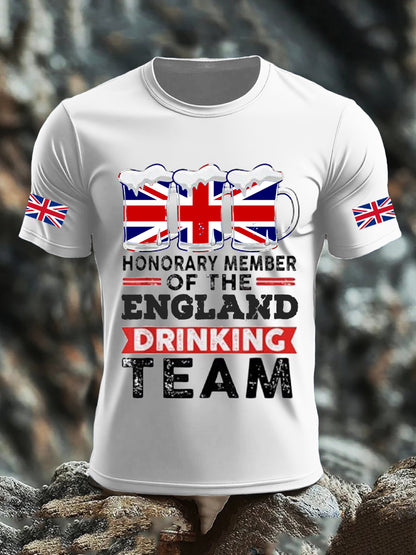 Men's UK Flag Liquor Printed T-shirt