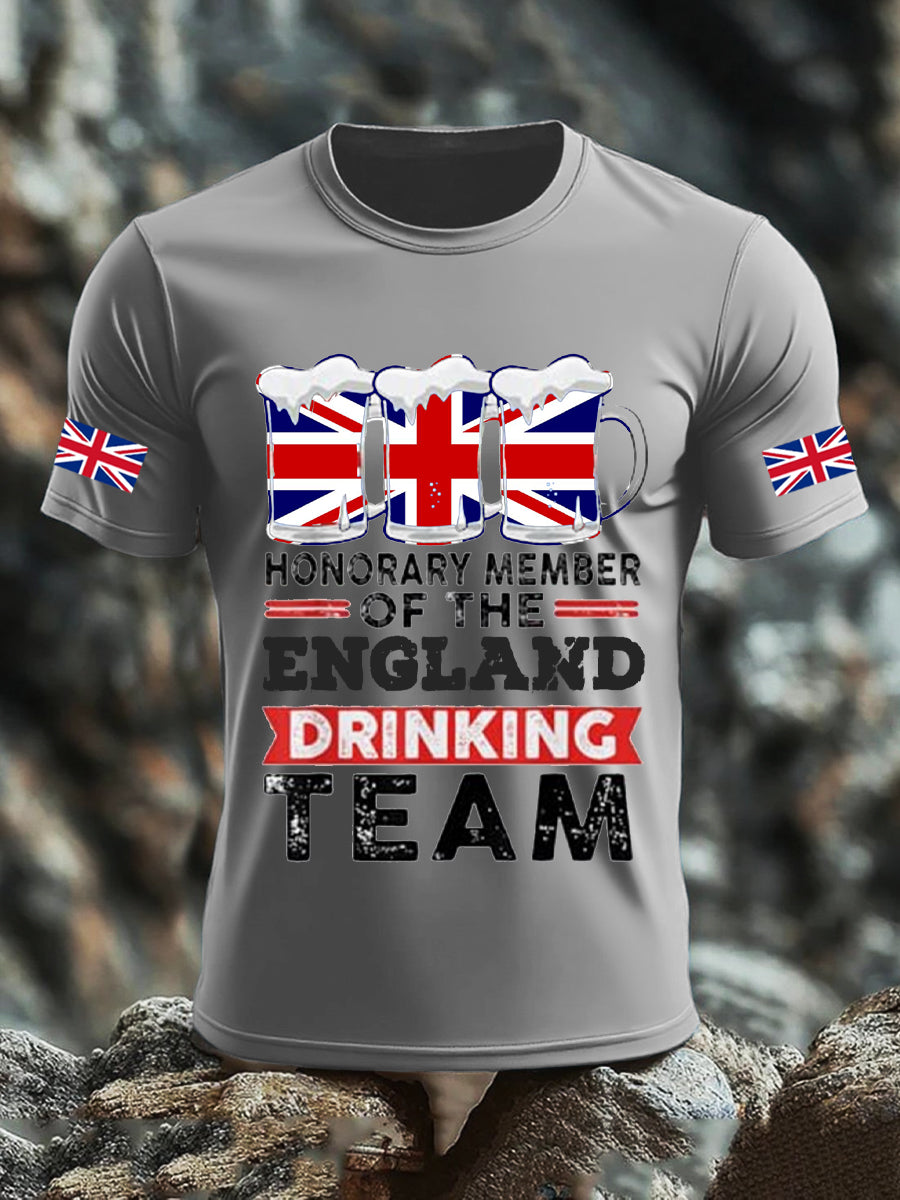 Men's UK Flag Liquor Printed T-shirt