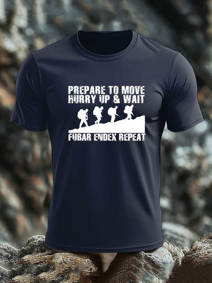 Men's British Veteran imitation cotton short-sleeved T-shirt