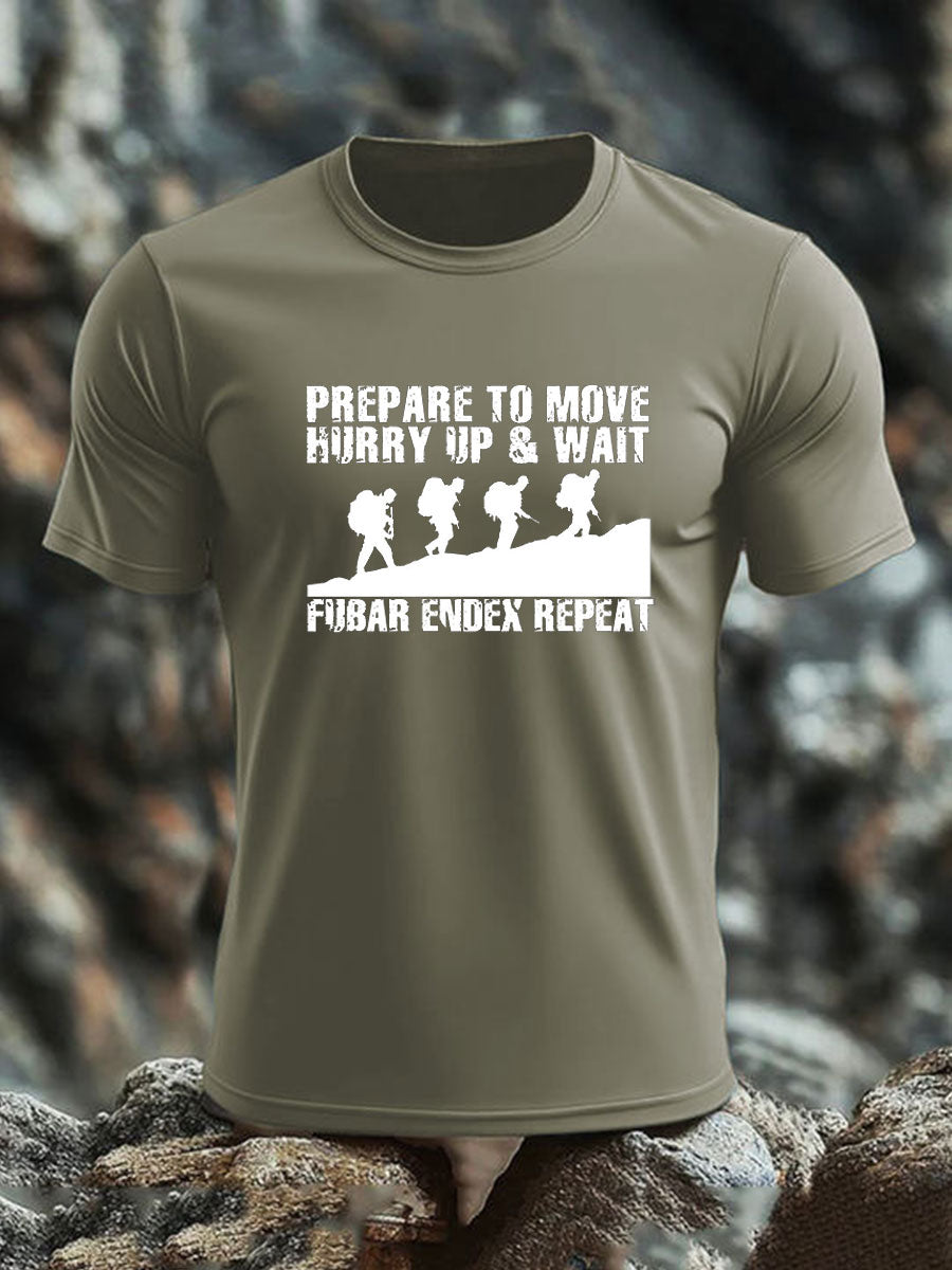 Men's British Veteran imitation cotton short-sleeved T-shirt