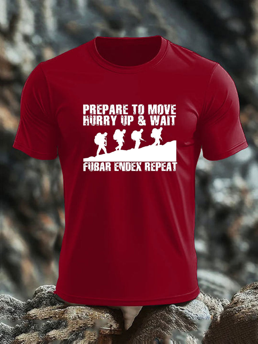 Men's British Veteran imitation cotton short-sleeved T-shirt