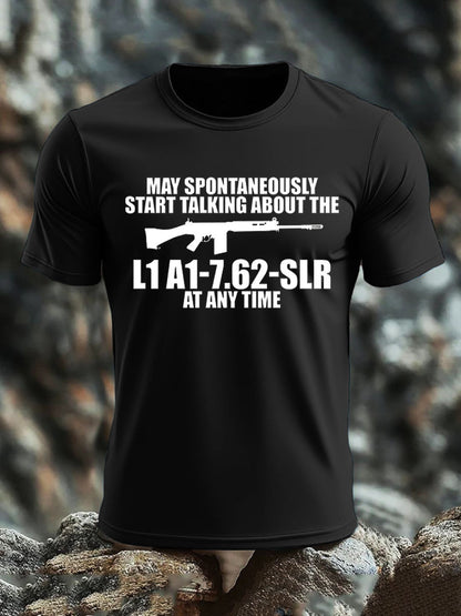 Men's British Veteran imitation cotton short-sleeved T-shirt