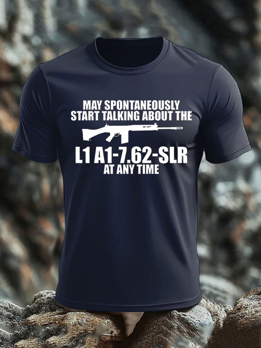 Men's British Veteran imitation cotton short-sleeved T-shirt