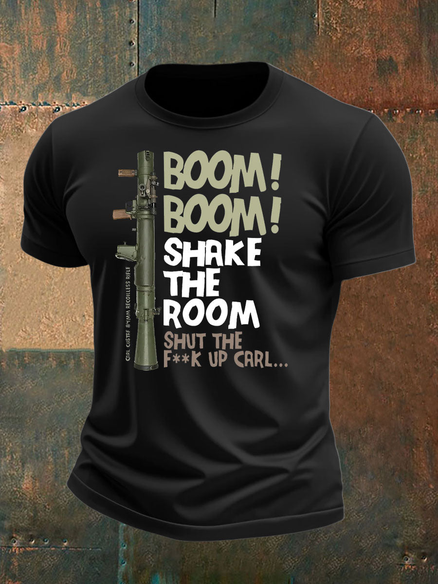 Men's British Veteran imitation cotton short-sleeved T-shirt