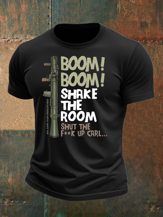 Men's British Veteran imitation cotton short-sleeved T-shirt