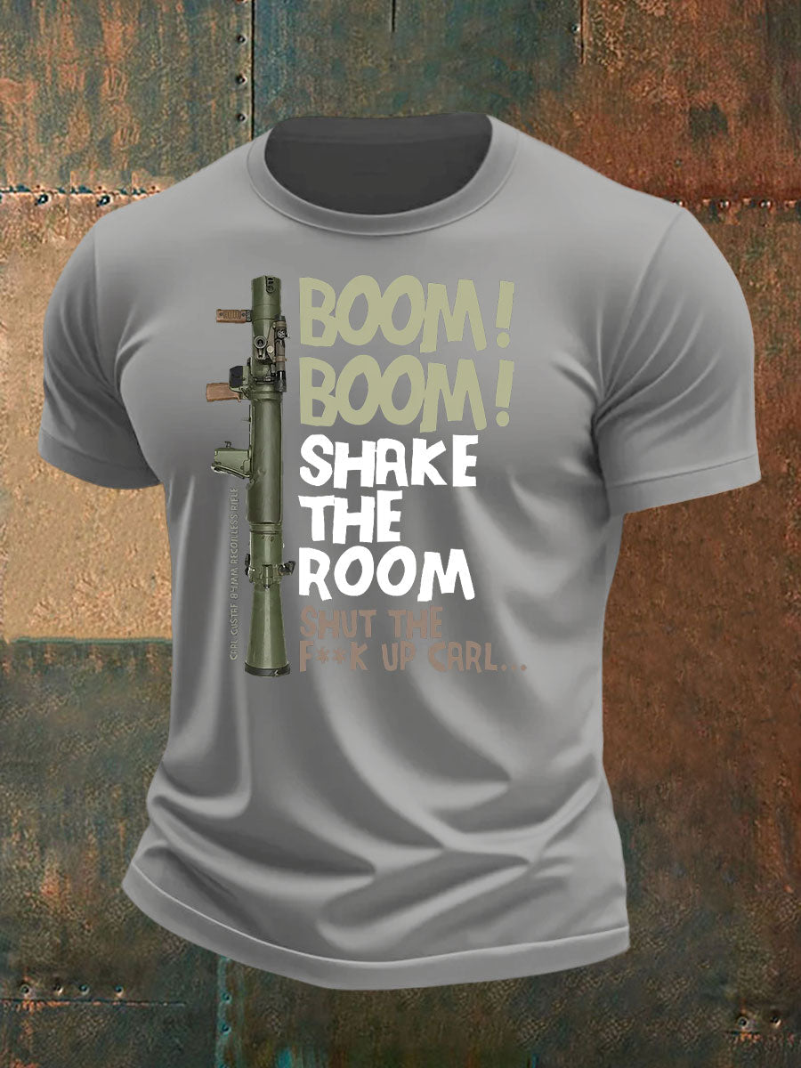 Men's British Veteran imitation cotton short-sleeved T-shirt