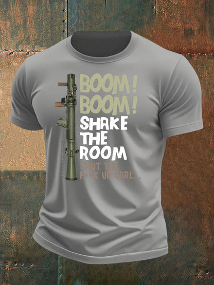 Men's British Veteran imitation cotton short-sleeved T-shirt