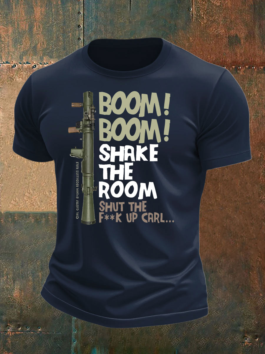 Men's British Veteran imitation cotton short-sleeved T-shirt