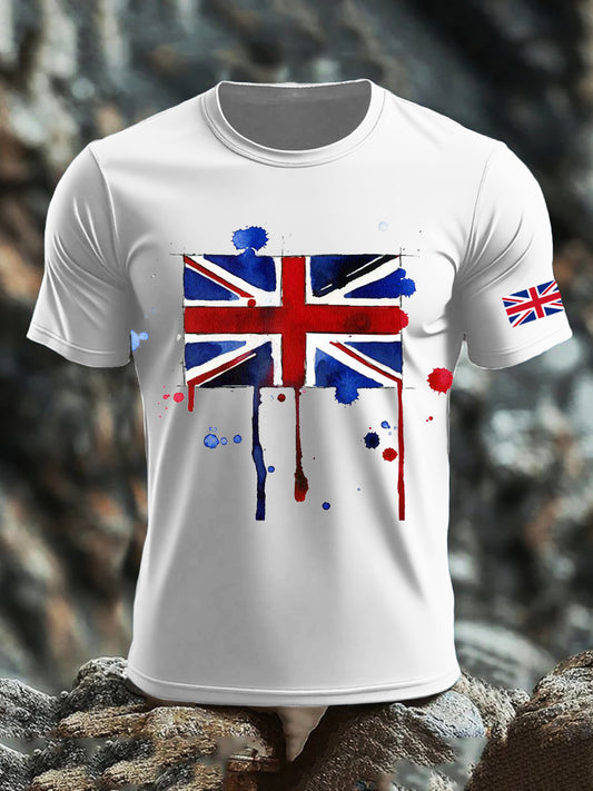 Men's UK Flag Printed T-shirt