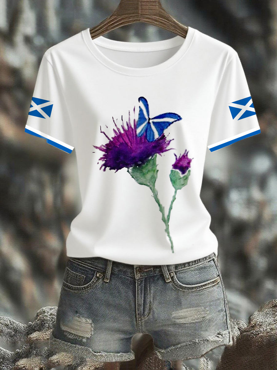 Women's  Scottish Flag  Short Sleeve T-shirt