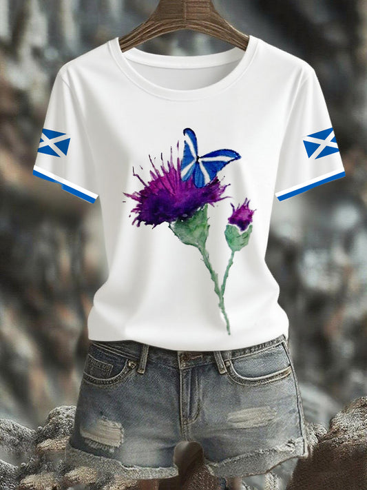 Women's  Scottish Flag  Short Sleeve T-shirt
