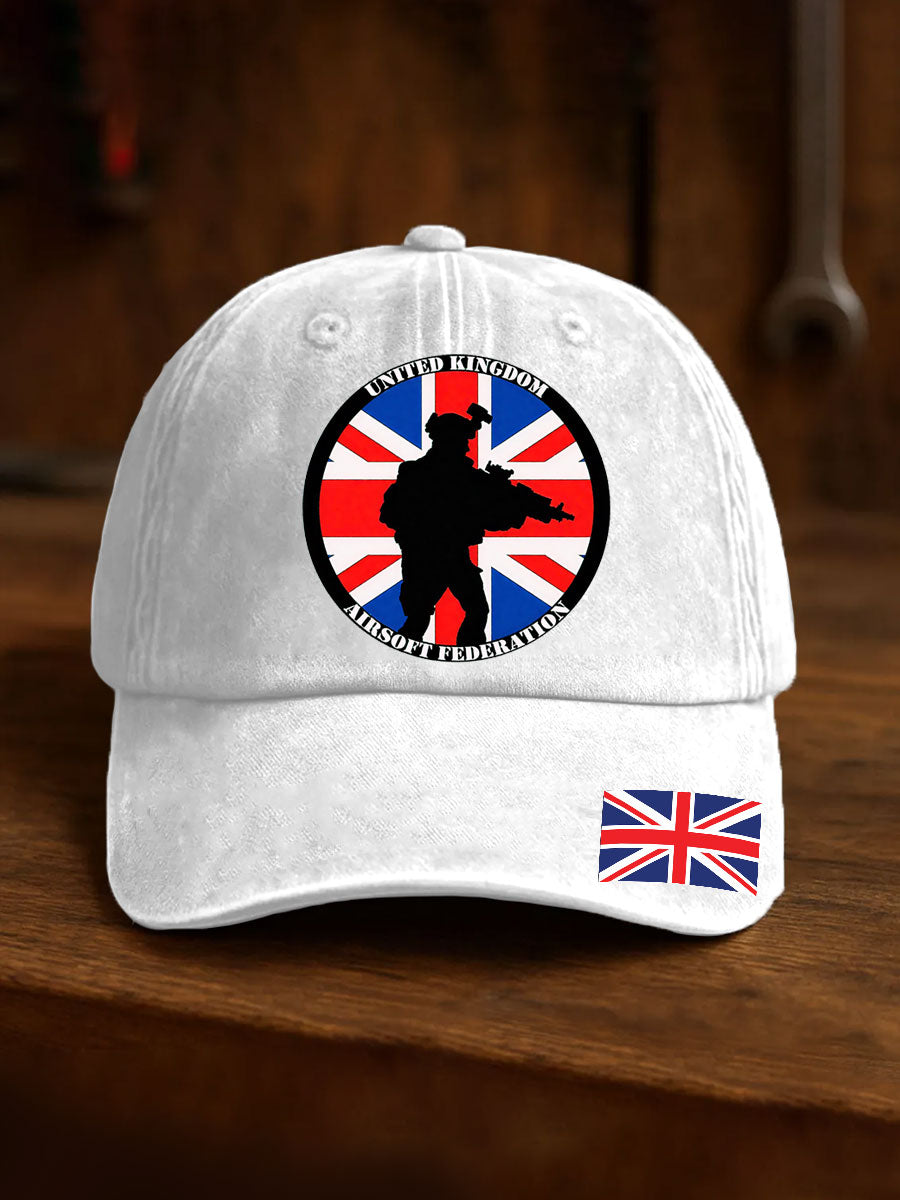 Unisex British Veteran Print Design Print Hat