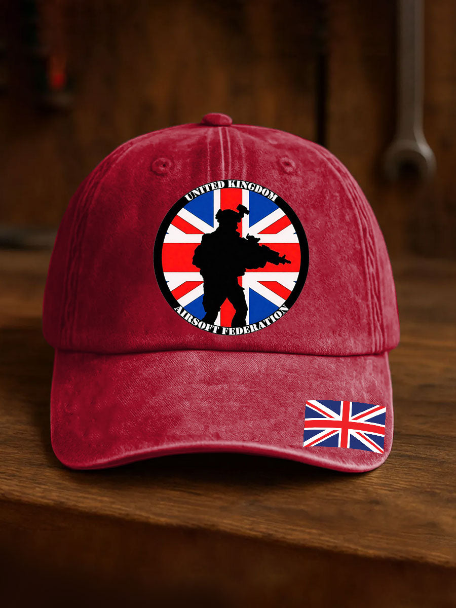 Unisex British Veteran Print Design Print Hat
