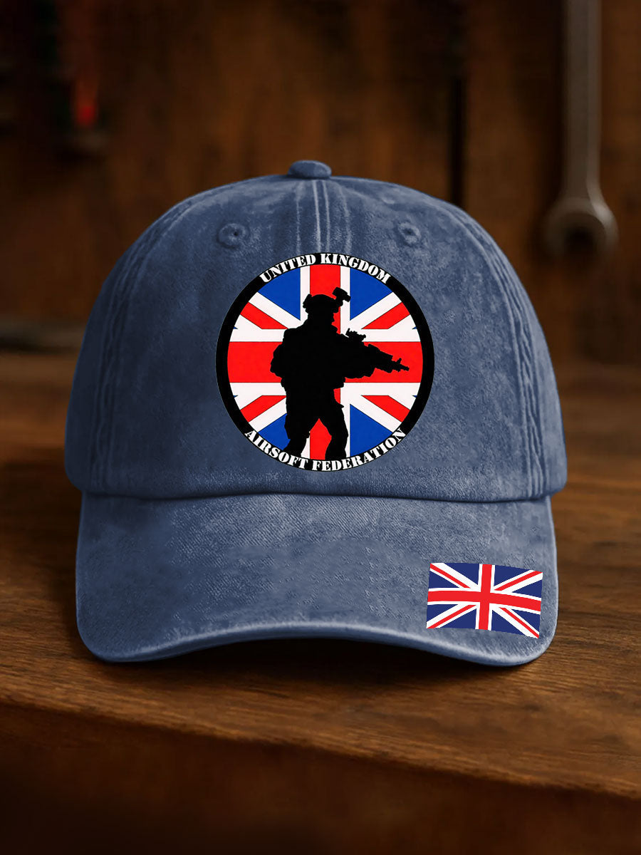 Unisex British Veteran Print Design Print Hat
