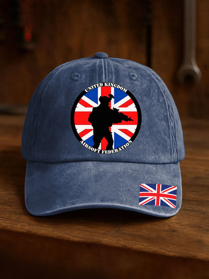 Unisex British Veteran Print Design Print Hat